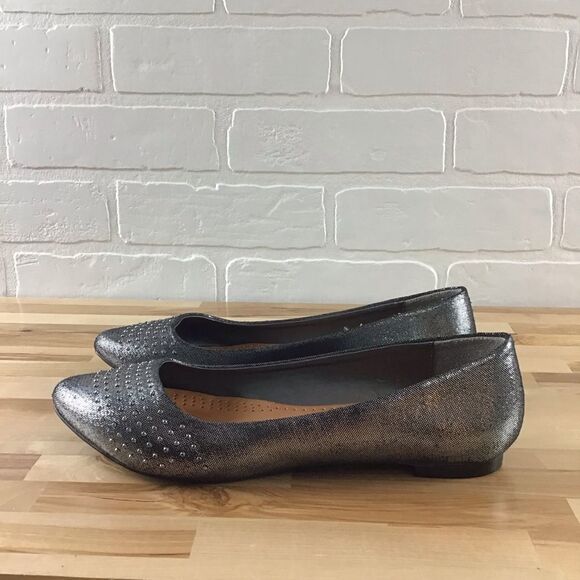 CALL it Spring ballerina sparkling shoes grey silver size 7.5 - Picture 1 of 12